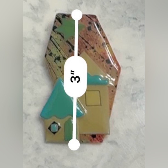 Vintage Houses By Lucinda Brooch Pin - Picture 4 of 7